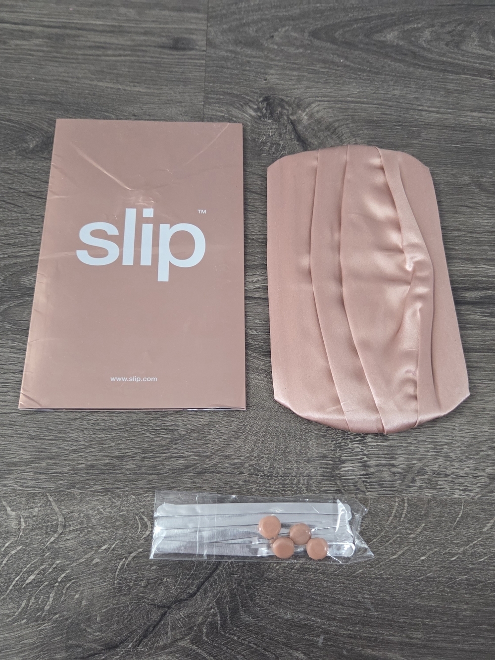 Slip Pure Silk Adult Pleated Face Covering In Rose Gold - NEW